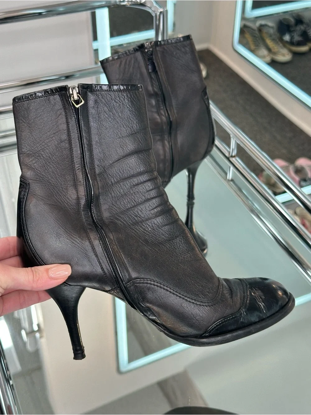 CHANEL heeled ankle